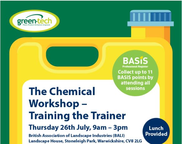 Training the Trainer Chemical workshop to be held at BALI head office