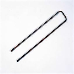 AgTec 6 Black Plastic Fabric Anchoring Stakes (Bag of 100), Ground Cover  Anchors, Geotextile Fabric Pins, Reusable