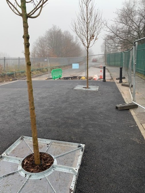 ​Green-tech Supply Urban Tree Planting  Materials for Manchester Traffic Island
