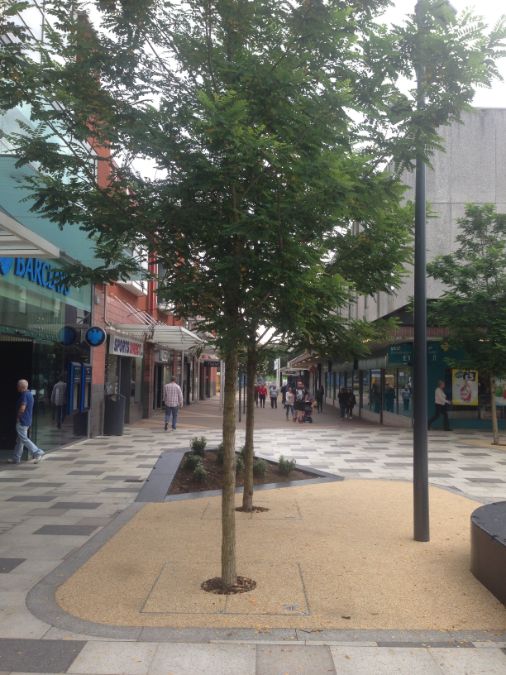 Green-tech supplies landscaping materials for new-look Stevenage Town Centre                        