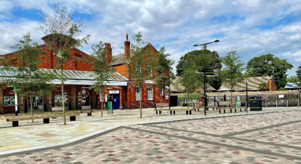 New tree-lined plaza welcomes new arrivals to Bridlington