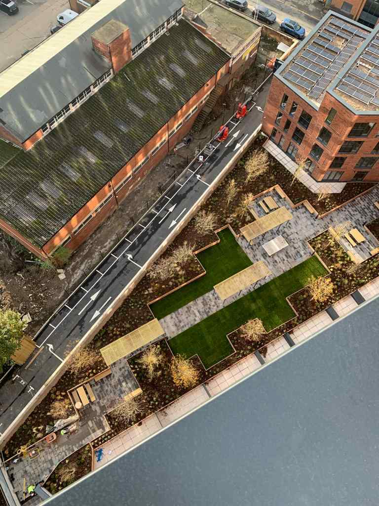 Green-tree substrate supplied for city centre development