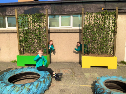 Green-tech provide the products for children to play and learn in newly created green spaces.
