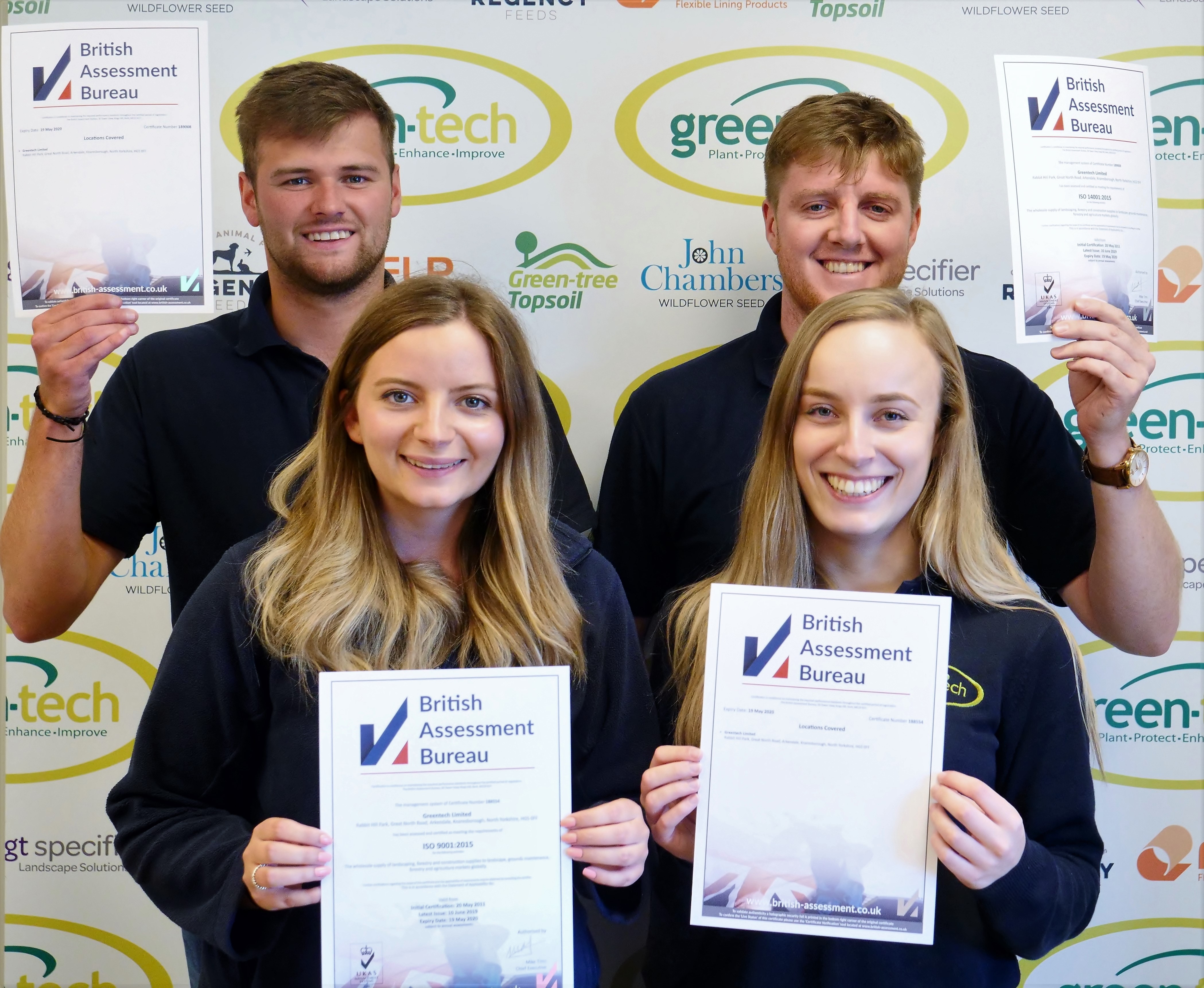 Green-tech’s ISO 9001:2015 and ISO 14001:2015 accreditation renewed