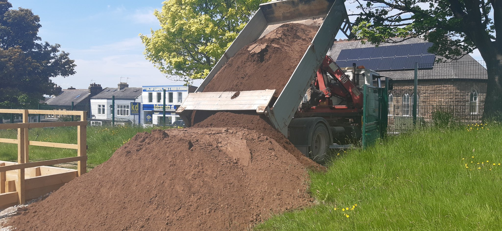 Landscape supplier Green-tech digs deep to help a primary school create a community allotment