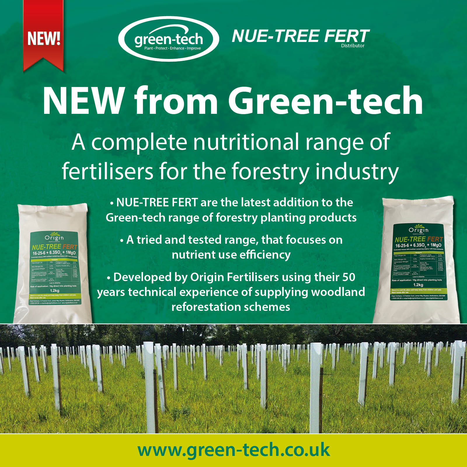Green-tech become official distributor of NUE-TREE FERT
