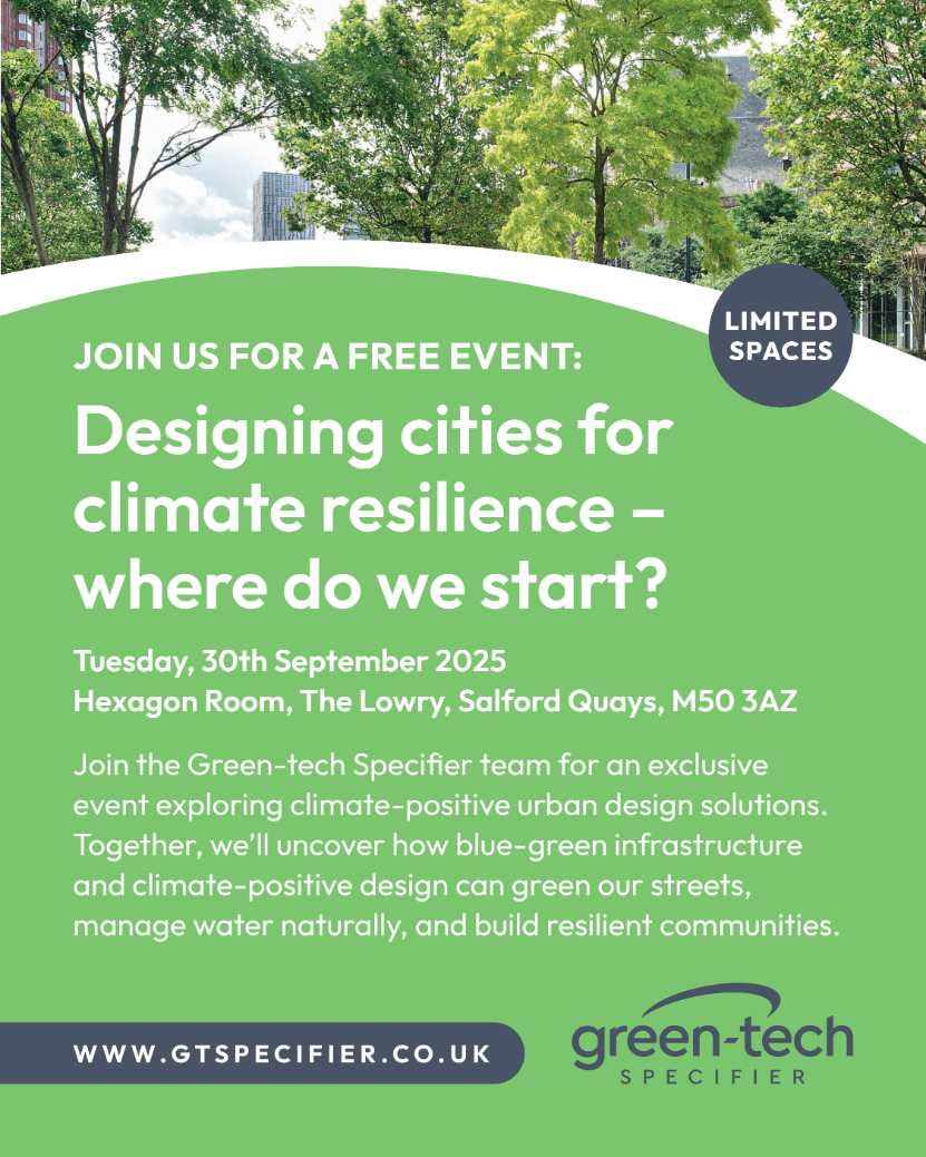 Green-tech Specifier launches Urban Design Roadshow: Designing cities for climate resilience – where do we start?